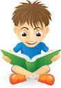 Image result for child reading a book clipart